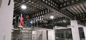 永州一商场梁，楼板碳纤维加固施工